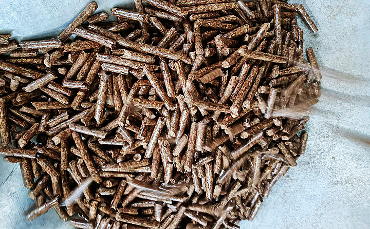 用木屑顆粒機(jī)生產(chǎn)線(xiàn)制作成生物質(zhì)顆粒燃料